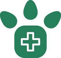 Veterinärfuß kreatives Icon-Design vektor