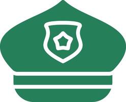 Polizei Hut kreativ Symbol Design vektor