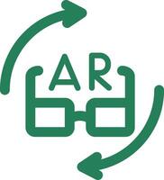 ar Brille kreativ Symbol Design vektor