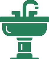 Waschbecken kreatives Icon-Design vektor