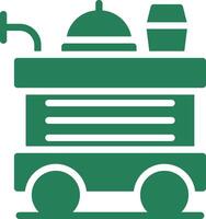 Food Trolley kreatives Icon-Design vektor