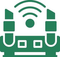 WLAN-Router kreatives Icon-Design vektor