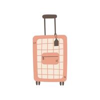 stuga bagage hand dragen vektor illustration