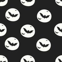 nahtlos Vektor Halloween Muster Design. modisch Muster mit das Mond, Fledermäuse zum Verpackung Papier, Keramik, Hintergrund, Aufkleber, Notizbuch Abdeckung.
