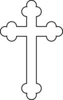 korsa kyrka teckning design baner. vektor