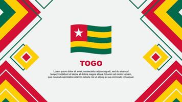 Togo flagga abstrakt bakgrund design mall. Togo oberoende dag baner tapet vektor illustration. Togo bakgrund