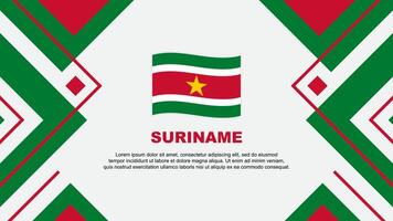 suriname Flagge abstrakt Hintergrund Design Vorlage. suriname Unabhängigkeit Tag Banner Hintergrund Vektor Illustration. suriname Illustration