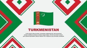 turkmenistan flagga abstrakt bakgrund design mall. turkmenistan oberoende dag baner tapet vektor illustration. turkmenistan oberoende dag