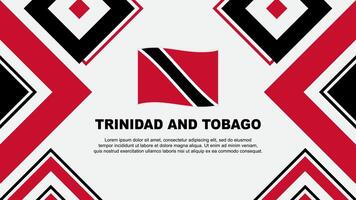 trinidad och tobago flagga abstrakt bakgrund design mall. trinidad och tobago oberoende dag baner tapet vektor illustration. trinidad och tobago oberoende