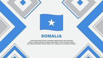 Somalia Flagge abstrakt Hintergrund Design Vorlage. Somalia Unabhängigkeit Tag Banner Hintergrund Vektor Illustration. Somalia Unabhängigkeit Tag