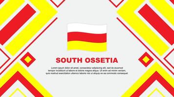 söder ossetia flagga abstrakt bakgrund design mall. söder ossetia oberoende dag baner tapet vektor illustration. söder ossetia flagga