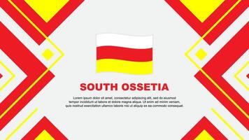 söder ossetia flagga abstrakt bakgrund design mall. söder ossetia oberoende dag baner tapet vektor illustration. söder ossetia illustration