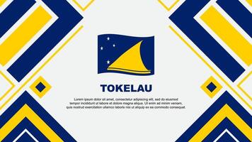 tokelau flagga abstrakt bakgrund design mall. tokelau oberoende dag baner tapet vektor illustration. tokelau flagga