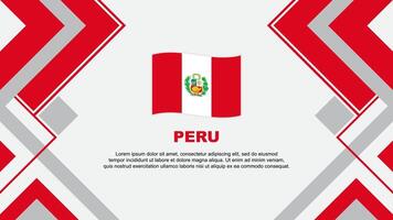 Peru Flagge abstrakt Hintergrund Design Vorlage. Peru Unabhängigkeit Tag Banner Hintergrund Vektor Illustration. Banner