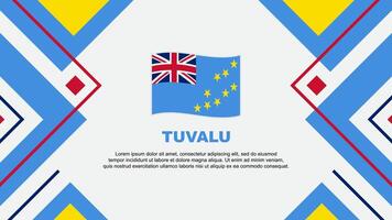 tuvalu flagga abstrakt bakgrund design mall. tuvalu oberoende dag baner tapet vektor illustration. tuvalu illustration