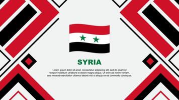 syrien flagga abstrakt bakgrund design mall. syrien oberoende dag baner tapet vektor illustration. syrien flagga