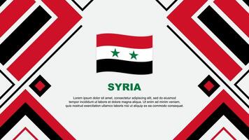 Syrien Flagge abstrakt Hintergrund Design Vorlage. Syrien Unabhängigkeit Tag Banner Hintergrund Vektor Illustration. Syrien Flagge