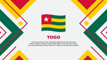 Togo flagga abstrakt bakgrund design mall. Togo oberoende dag baner tapet vektor illustration. Togo illustration
