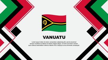 Vanuatu Flagge abstrakt Hintergrund Design Vorlage. Vanuatu Unabhängigkeit Tag Banner Hintergrund Vektor Illustration. Vanuatu Banner