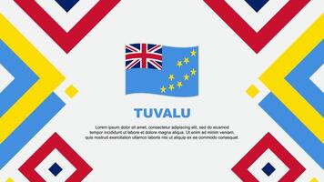 tuvalu flagga abstrakt bakgrund design mall. tuvalu oberoende dag baner tapet vektor illustration. tuvalu mall