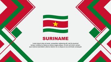 suriname flagga abstrakt bakgrund design mall. suriname oberoende dag baner tapet vektor illustration. suriname baner