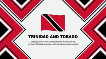 Trinidad und Tobago Flagge abstrakt Hintergrund Design Vorlage. Trinidad und Tobago Unabhängigkeit Tag Banner Hintergrund Vektor Illustration. Trinidad und Tobago Vektor