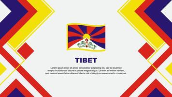 tibet flagga abstrakt bakgrund design mall. tibet oberoende dag baner tapet vektor illustration. tibet baner