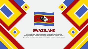swaziland flagga abstrakt bakgrund design mall. swaziland oberoende dag baner tapet vektor illustration. swaziland tecknad serie