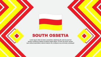 söder ossetia flagga abstrakt bakgrund design mall. söder ossetia oberoende dag baner tapet vektor illustration. söder ossetia design