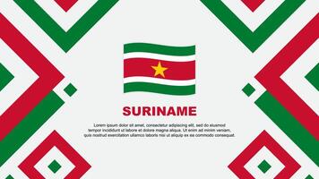 suriname Flagge abstrakt Hintergrund Design Vorlage. suriname Unabhängigkeit Tag Banner Hintergrund Vektor Illustration. suriname Vorlage