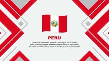 Peru Flagge abstrakt Hintergrund Design Vorlage. Peru Unabhängigkeit Tag Banner Hintergrund Vektor Illustration. Illustration