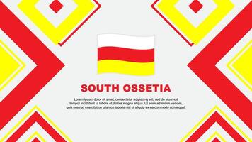 söder ossetia flagga abstrakt bakgrund design mall. söder ossetia oberoende dag baner tapet vektor illustration. söder ossetia oberoende dag