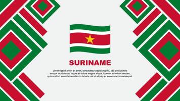 suriname Flagge abstrakt Hintergrund Design Vorlage. suriname Unabhängigkeit Tag Banner Hintergrund Vektor Illustration. suriname