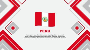 Peru Flagge abstrakt Hintergrund Design Vorlage. Peru Unabhängigkeit Tag Banner Hintergrund Vektor Illustration. Hintergrund