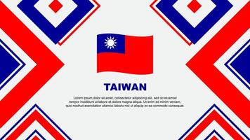 Taiwan Flagge abstrakt Hintergrund Design Vorlage. Taiwan Unabhängigkeit Tag Banner Hintergrund Vektor Illustration. Taiwan Unabhängigkeit Tag