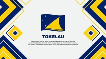 tokelau flagga abstrakt bakgrund design mall. tokelau oberoende dag baner tapet vektor illustration. tokelau bakgrund