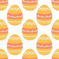 påsk ägg sömlös mönster, påsk symbol, dekorativ vektor element. påsk färgad ägg enkel mönster. vektor illustration isolerat.