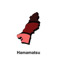 Hamamatsu Stadt auf Weiß Hintergrund, Logo Element zum Vorlage vektor