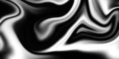 abstrakt strömmande flytande kurva linje. silver- svart metallisk. modern vätska bakgrund. svart och silver- bakgrund. skön marmorering flytande. vektor