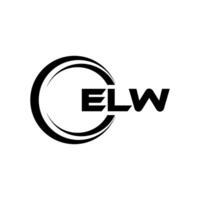 elw Brief Logo Design, Inspiration zum ein einzigartig Identität. modern Eleganz und kreativ Design. Wasserzeichen Ihre Erfolg mit das auffällig diese Logo. vektor