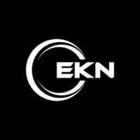 ekn Brief Logo Design, Inspiration zum ein einzigartig Identität. modern Eleganz und kreativ Design. Wasserzeichen Ihre Erfolg mit das auffällig diese Logo. vektor