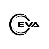 eva brev logotyp design, inspiration för en unik identitet. modern elegans och kreativ design. vattenmärke din Framgång med de slående detta logotyp. vektor