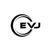 evj Brief Logo Design, Inspiration zum ein einzigartig Identität. modern Eleganz und kreativ Design. Wasserzeichen Ihre Erfolg mit das auffällig diese Logo. vektor