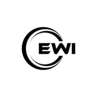 ewi brev logotyp design, inspiration för en unik identitet. modern elegans och kreativ design. vattenmärke din Framgång med de slående detta logotyp. vektor