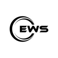 ews brev logotyp design, inspiration för en unik identitet. modern elegans och kreativ design. vattenmärke din Framgång med de slående detta logotyp. vektor