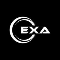 exa brev logotyp design, inspiration för en unik identitet. modern elegans och kreativ design. vattenmärke din Framgång med de slående detta logotyp. vektor