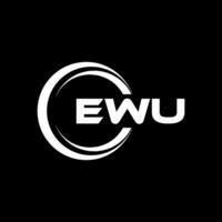 ewu brev logotyp design, inspiration för en unik identitet. modern elegans och kreativ design. vattenmärke din Framgång med de slående detta logotyp. vektor