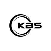 kbs brev logotyp design, inspiration för en unik identitet. modern elegans och kreativ design. vattenmärke din Framgång med de slående detta logotyp. vektor