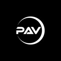 pav Brief Logo Design, Inspiration zum ein einzigartig Identität. modern Eleganz und kreativ Design. Wasserzeichen Ihre Erfolg mit das auffällig diese Logo. vektor