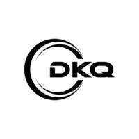 dkq brev logotyp design, inspiration för en unik identitet. modern elegans och kreativ design. vattenmärke din Framgång med de slående detta logotyp. vektor